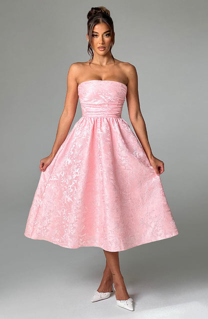 Vestito Midi Rosa