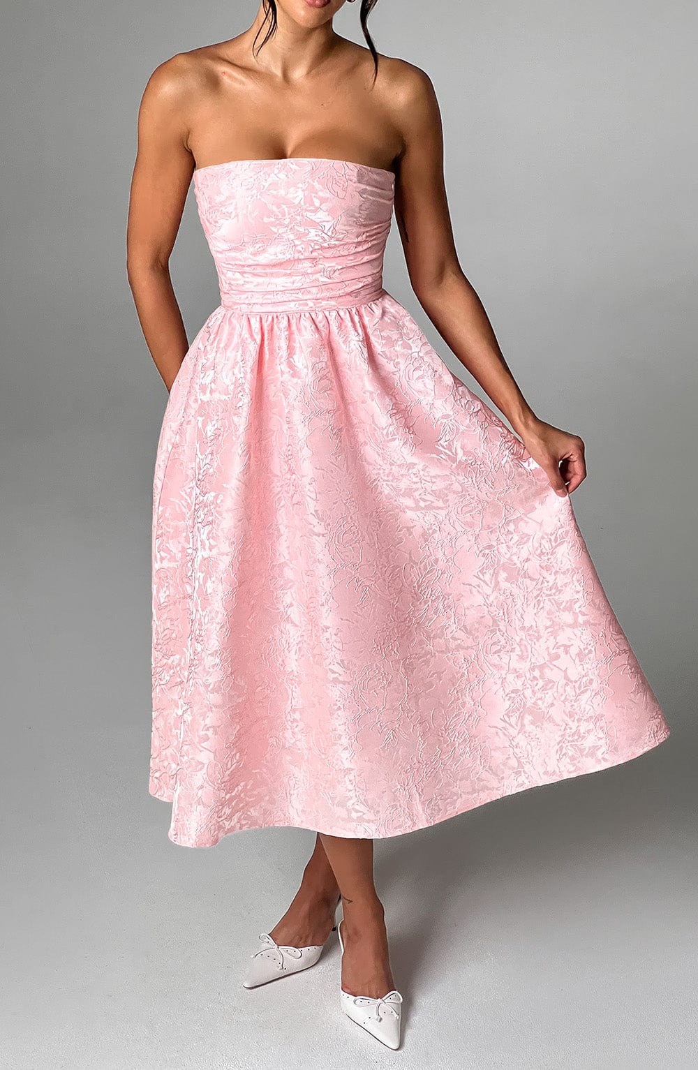 Vestito Midi Rosa