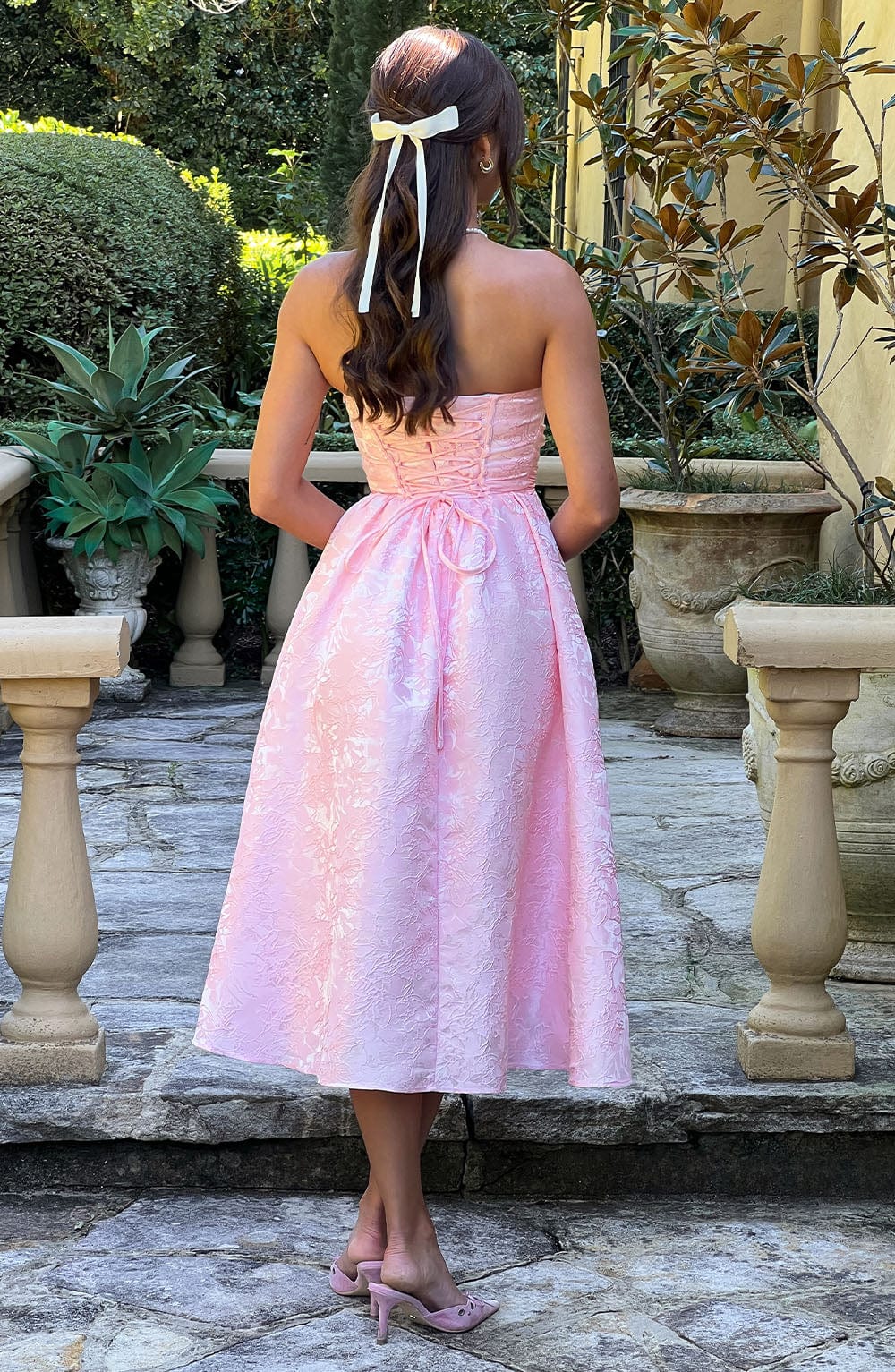 Vestito Midi Rosa