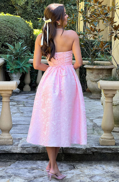 Vestito Midi Rosa