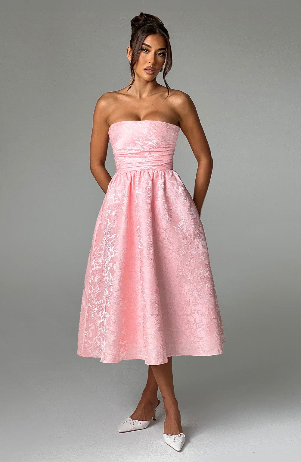 Vestito Midi Rosa