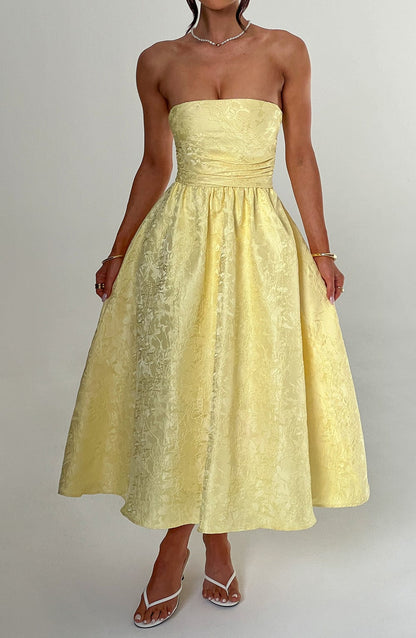 Abito Saoirse Midi Giallo