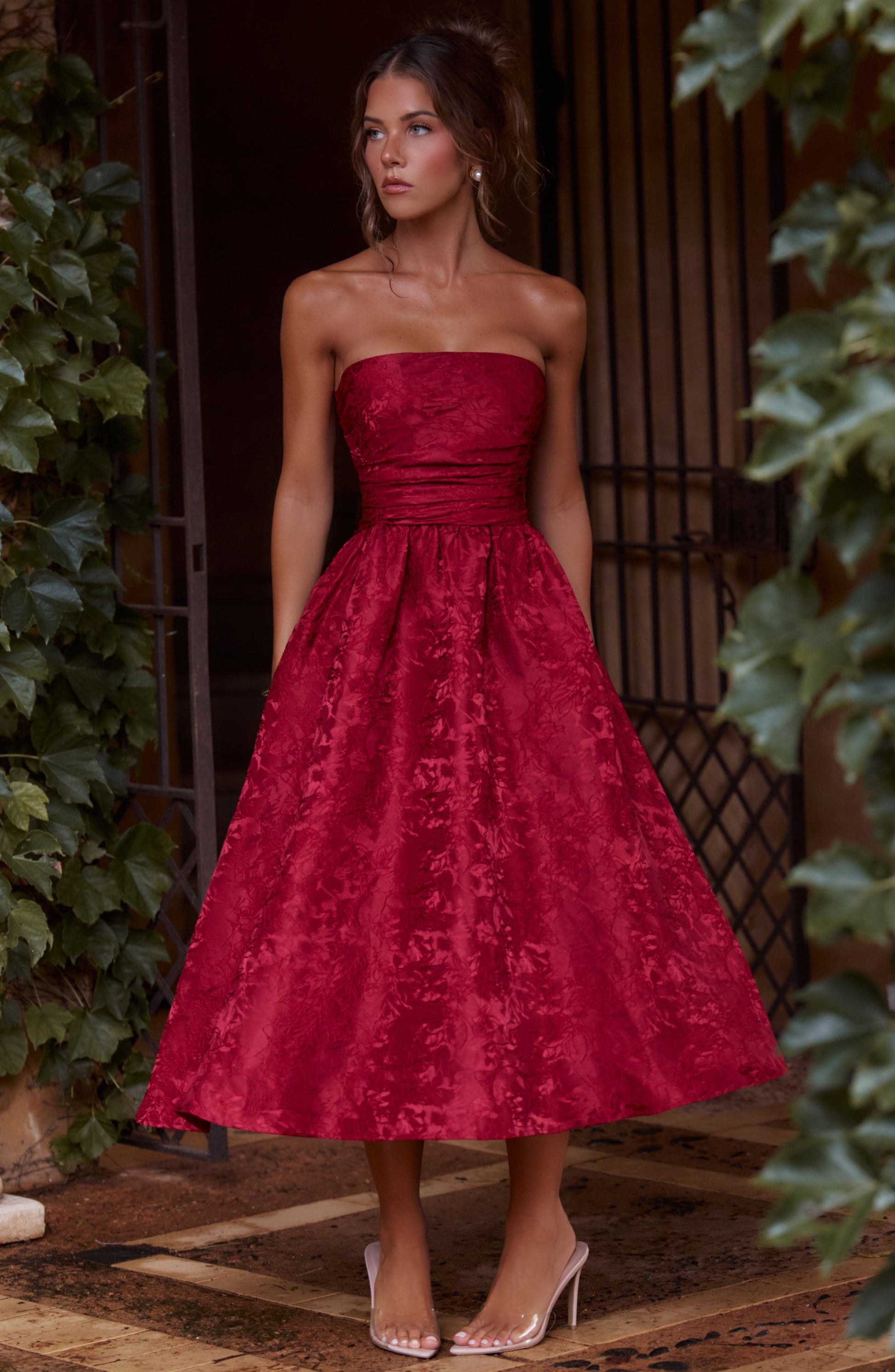 Abito Mia Midi Rosso