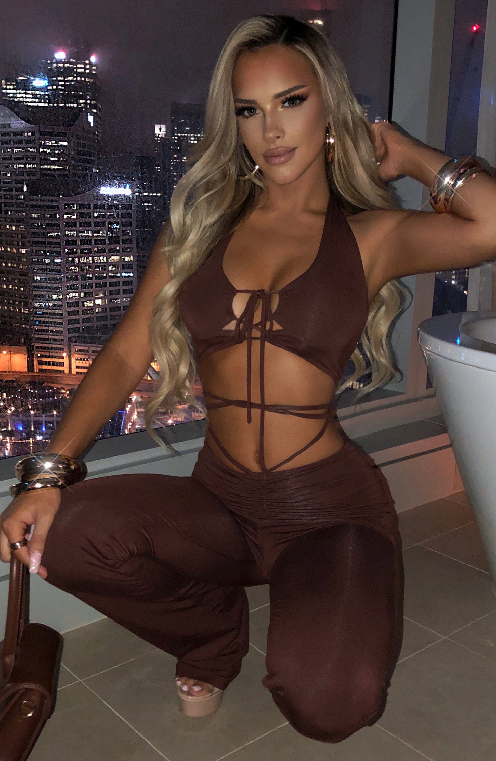 Pantaloni Scarlet Cioccolato