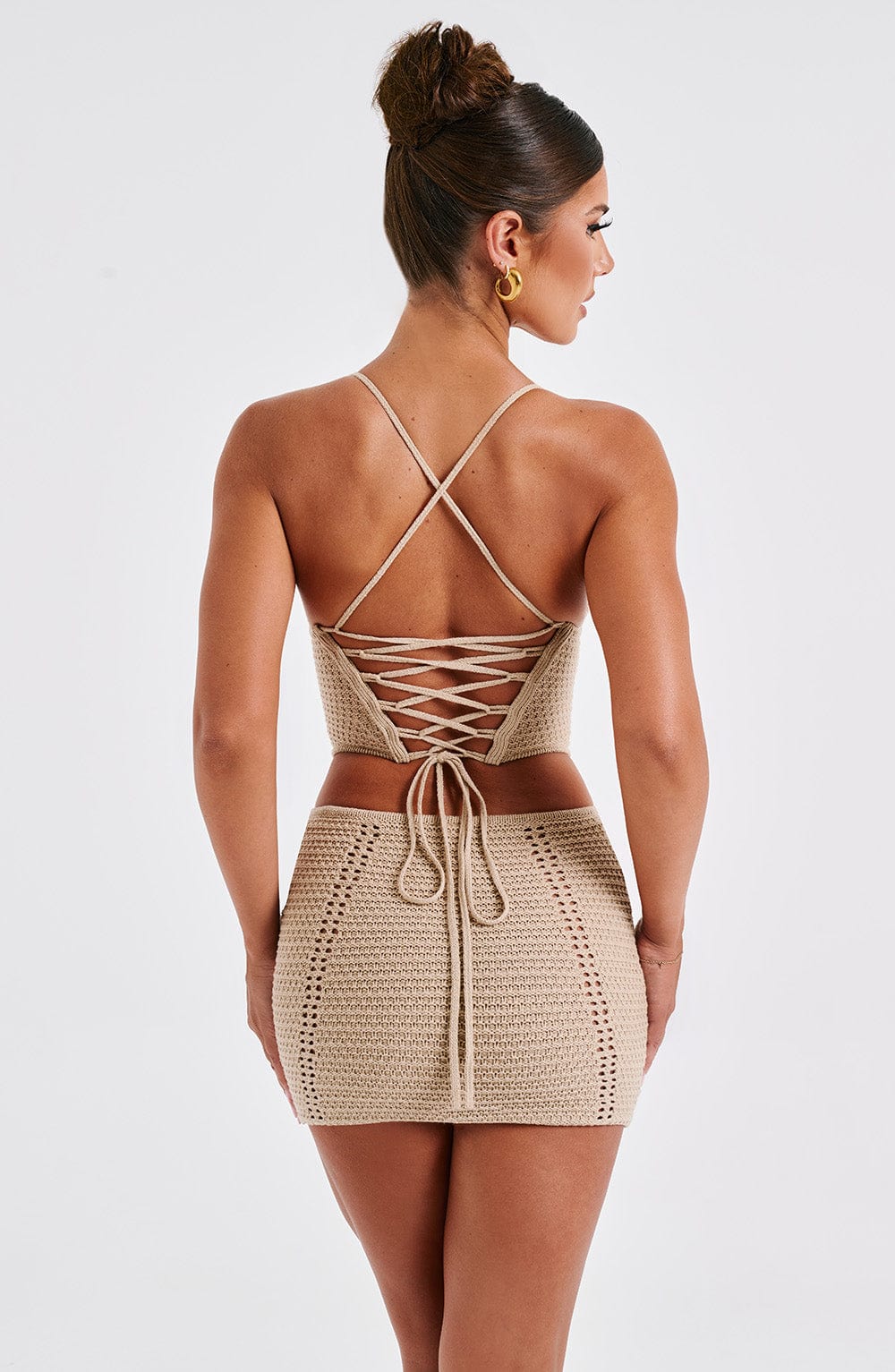 Top Beige Crochet