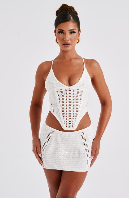 Selma Top Bianco Donna
