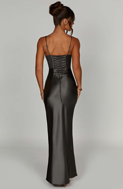 Abito Maxi Shae Charcoal