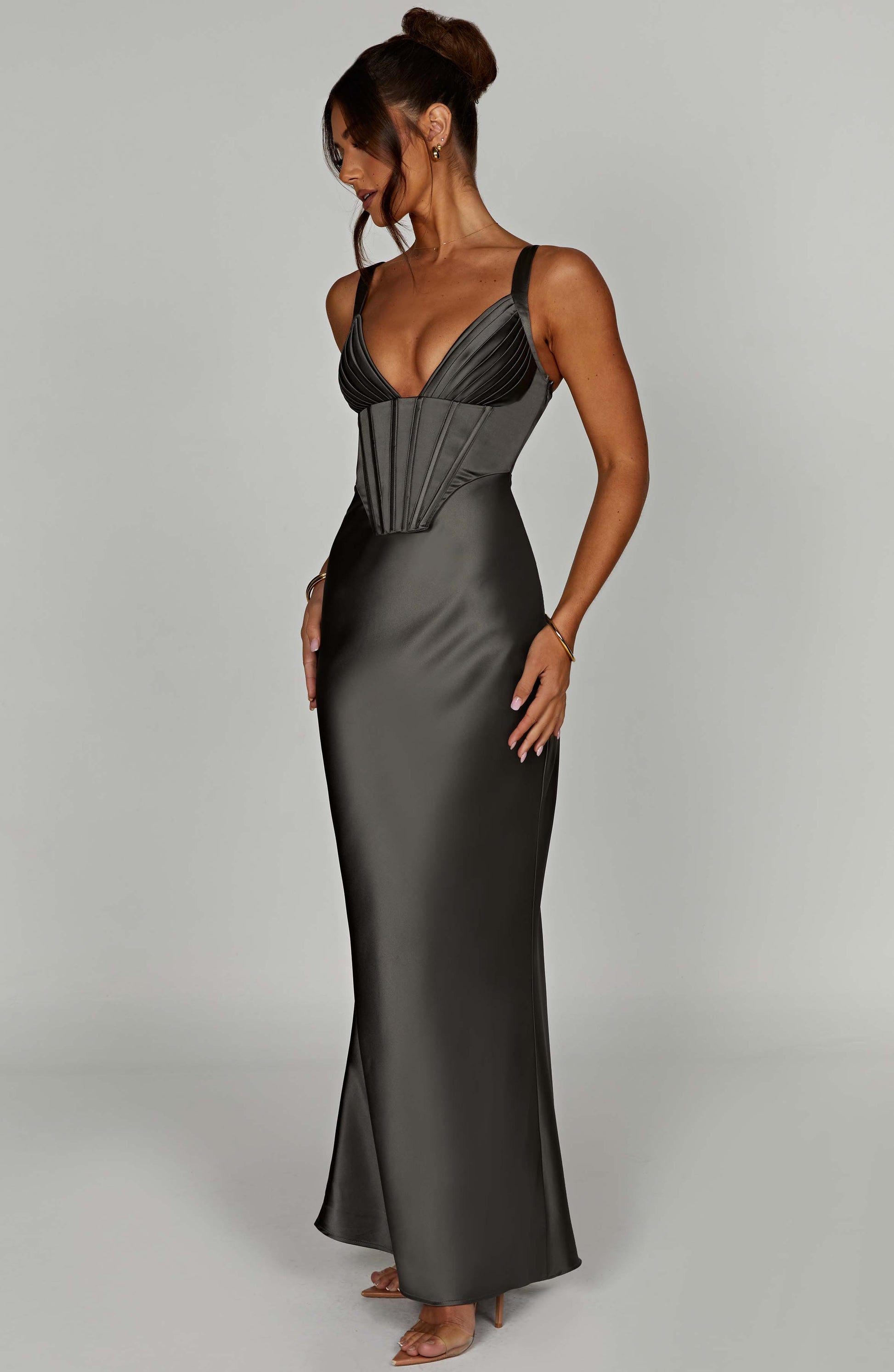 Abito Maxi Shae Charcoal