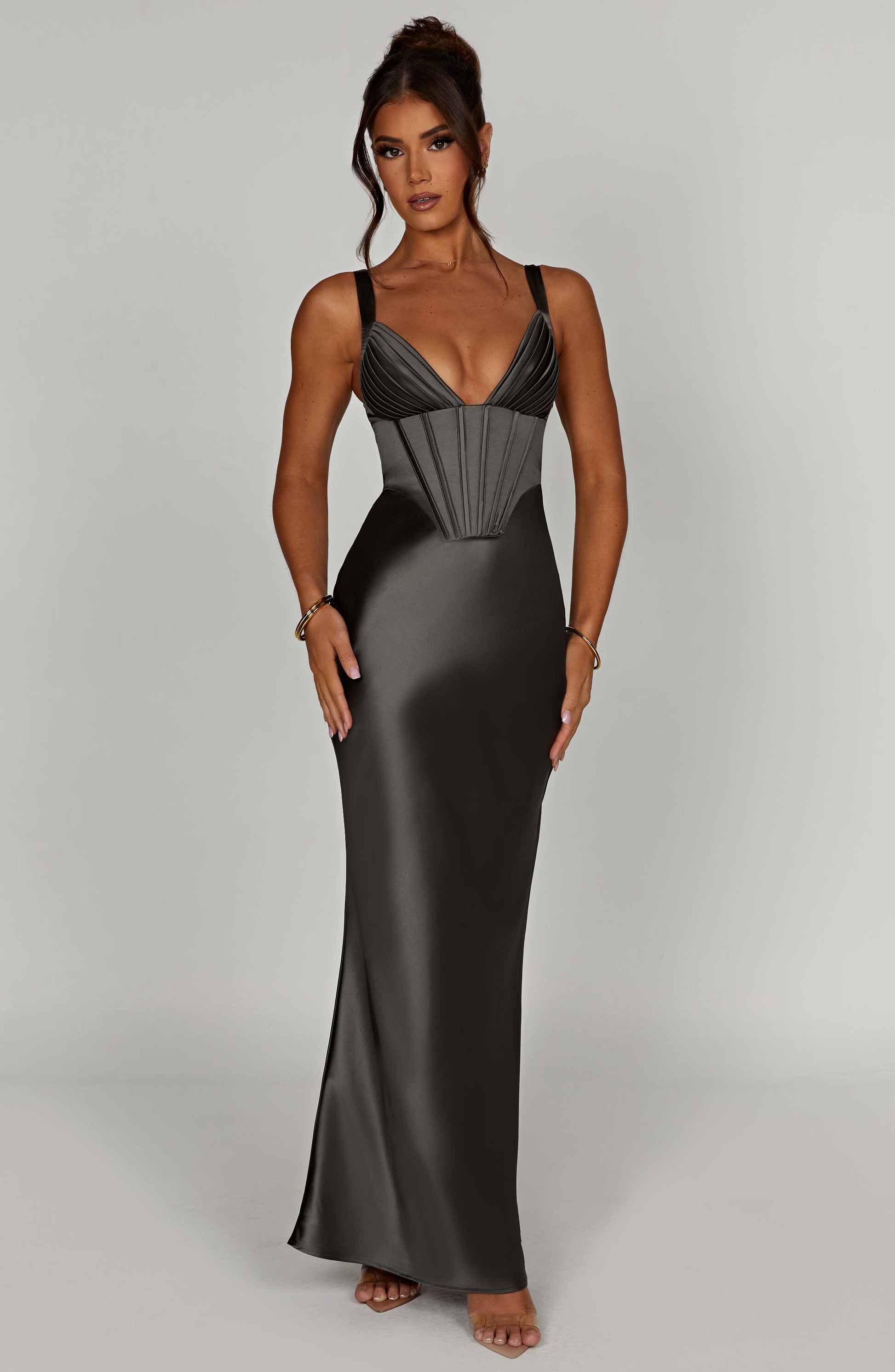 Abito Maxi Shae Charcoal