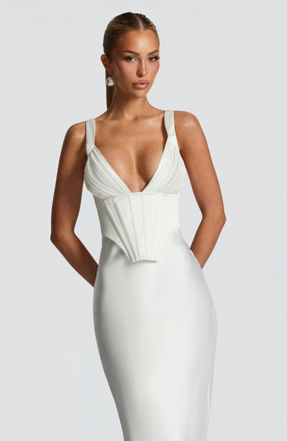 Shae Maxi Dress Abito da Sera in Avorio