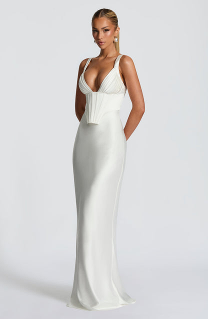 Shae Maxi Dress Abito da Sera in Avorio
