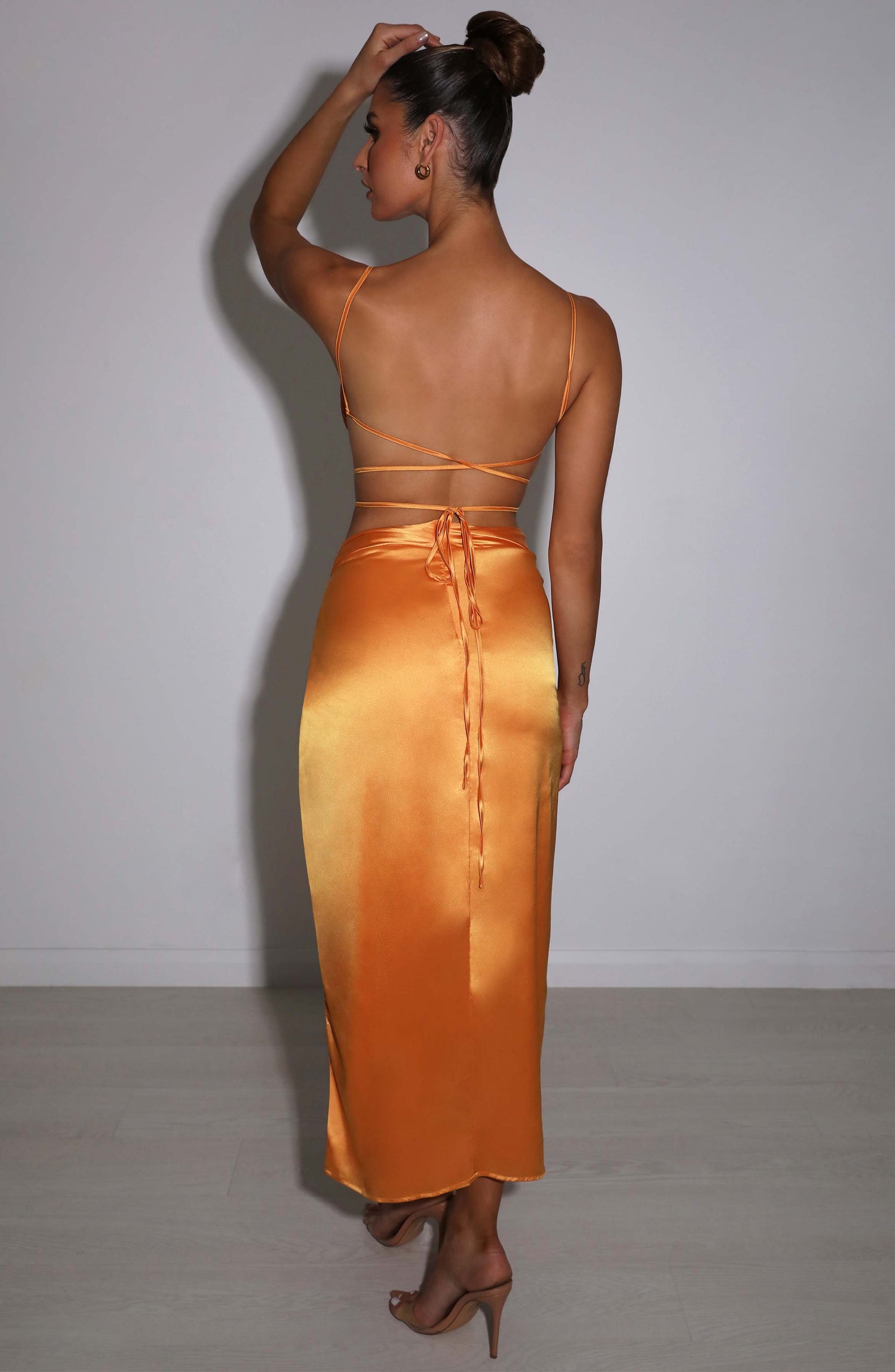 Gonna Maxi Sienna Arancione