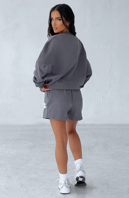 Pantaloncini Studio Charcoal Bianco