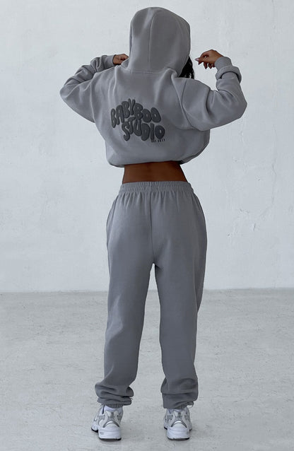 Pantaloni Da Studio Grigio/Carbone