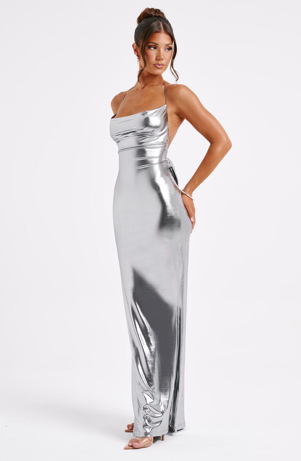 Talisa Maxi Dress Gunmetal