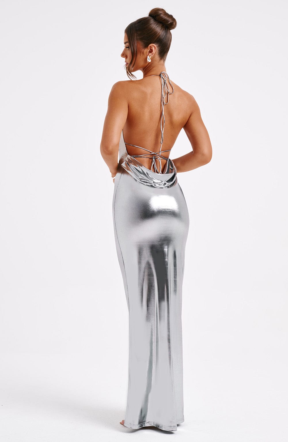 Talisa Maxi Dress Gunmetal