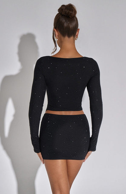 Top Donna Tani Nero