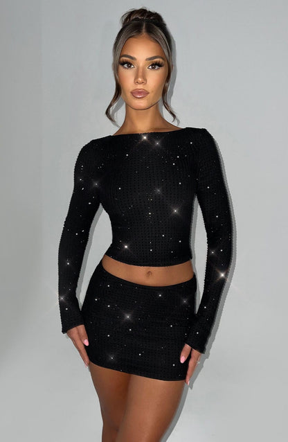 Top Donna Tani Nero