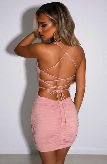 Abito Mini Rosa Mauve