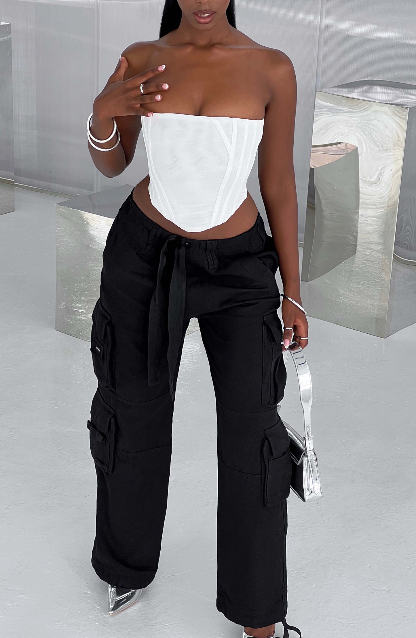 Pantaloni Cargo Tinashe Neri