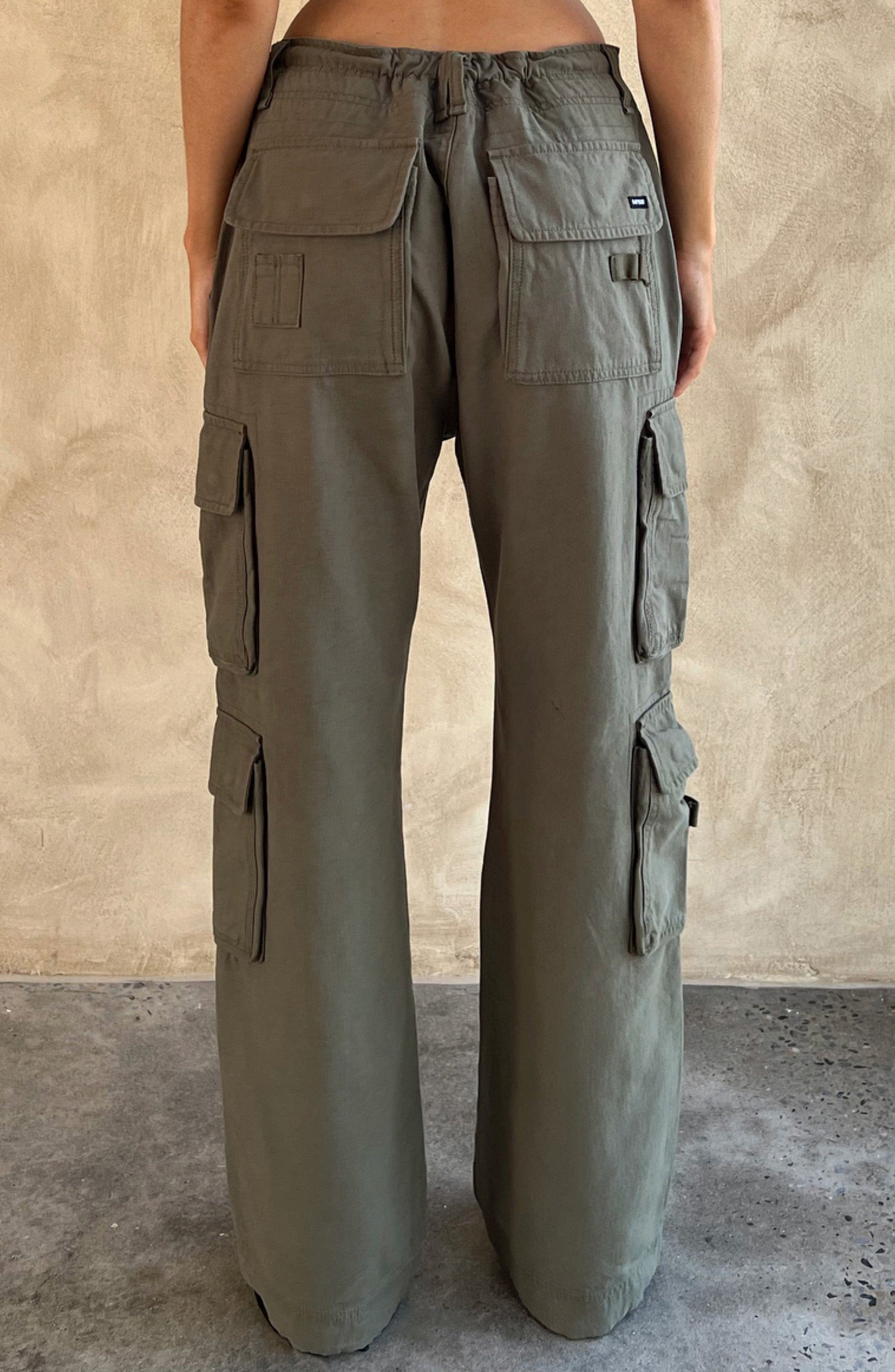 Pantaloni Cargo Khaki