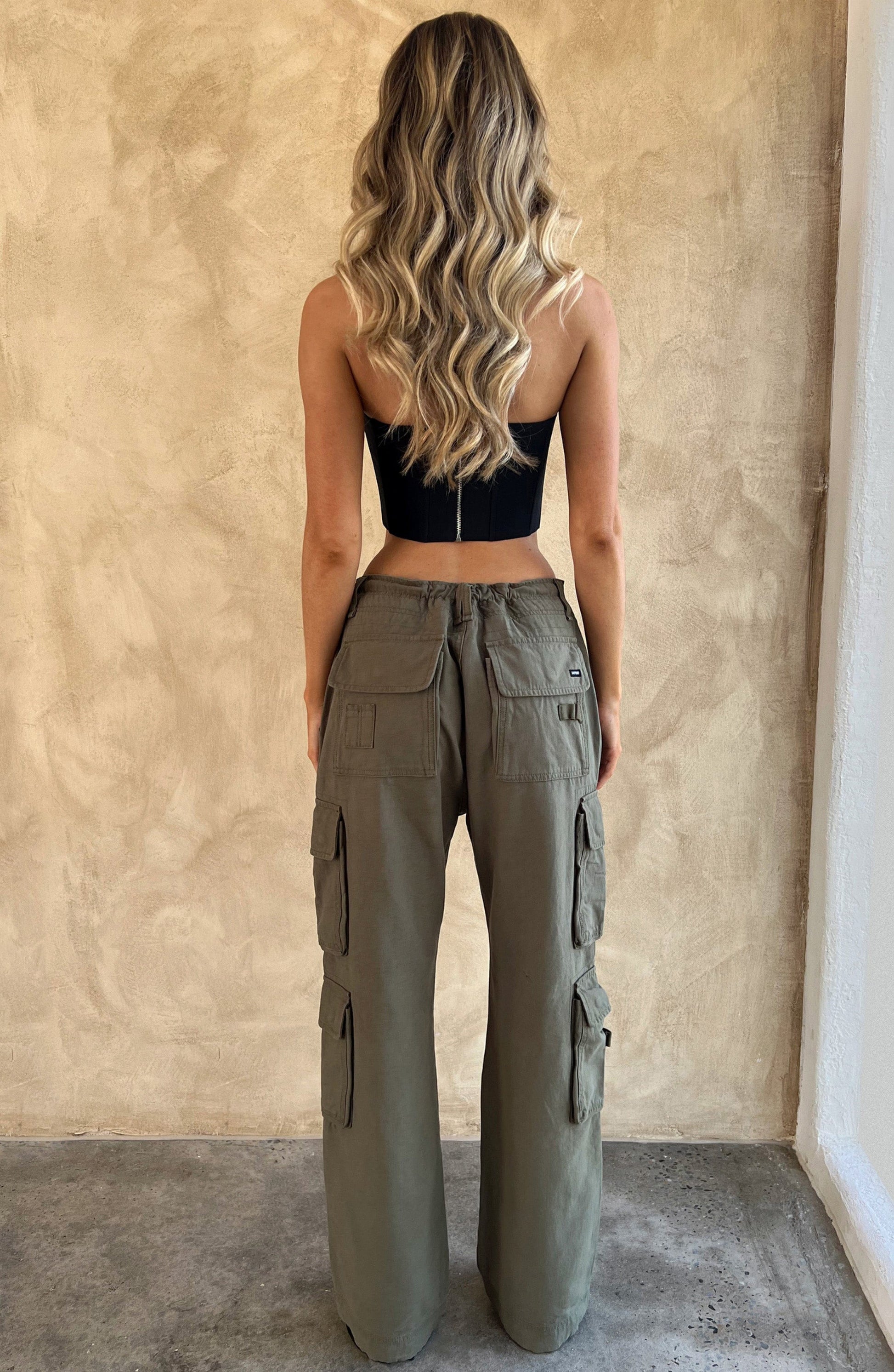 Pantaloni Cargo Khaki