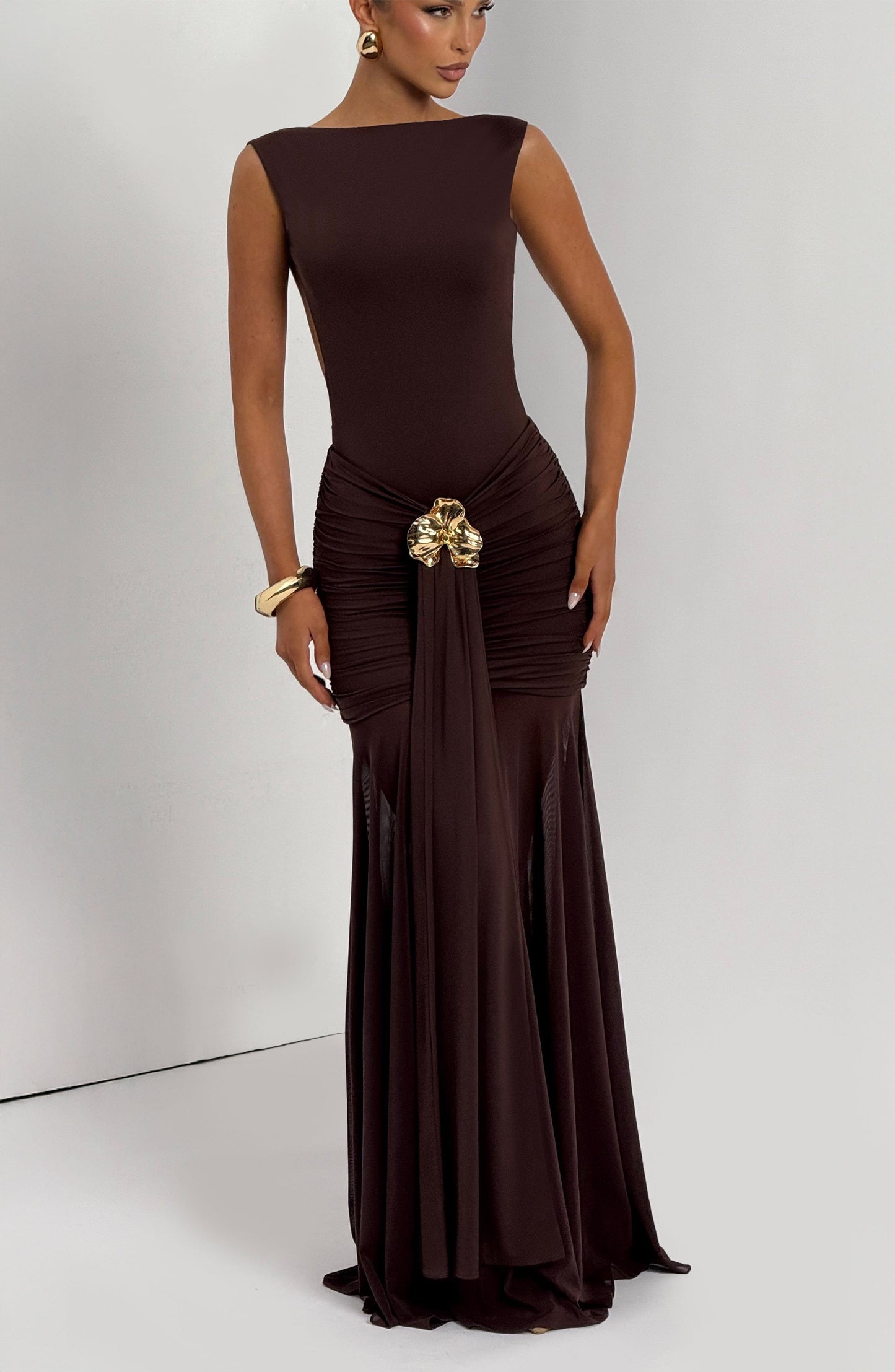 Tori Bodysuit Plum Brown