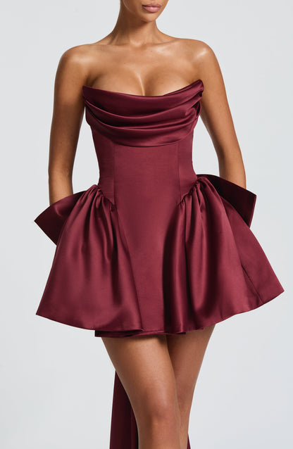 Vestito Mini Trinity - Cherry Lacquer