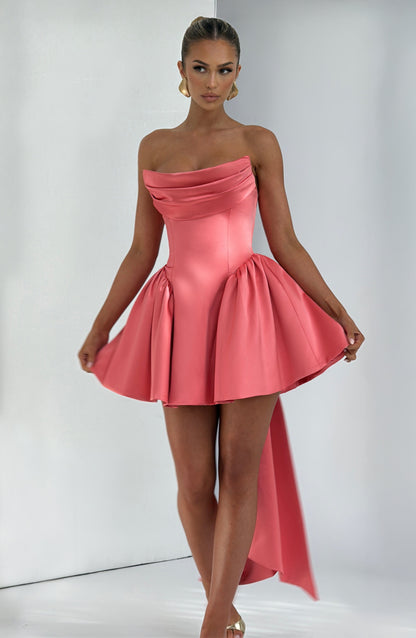 Abito Mini Rosa Corallo