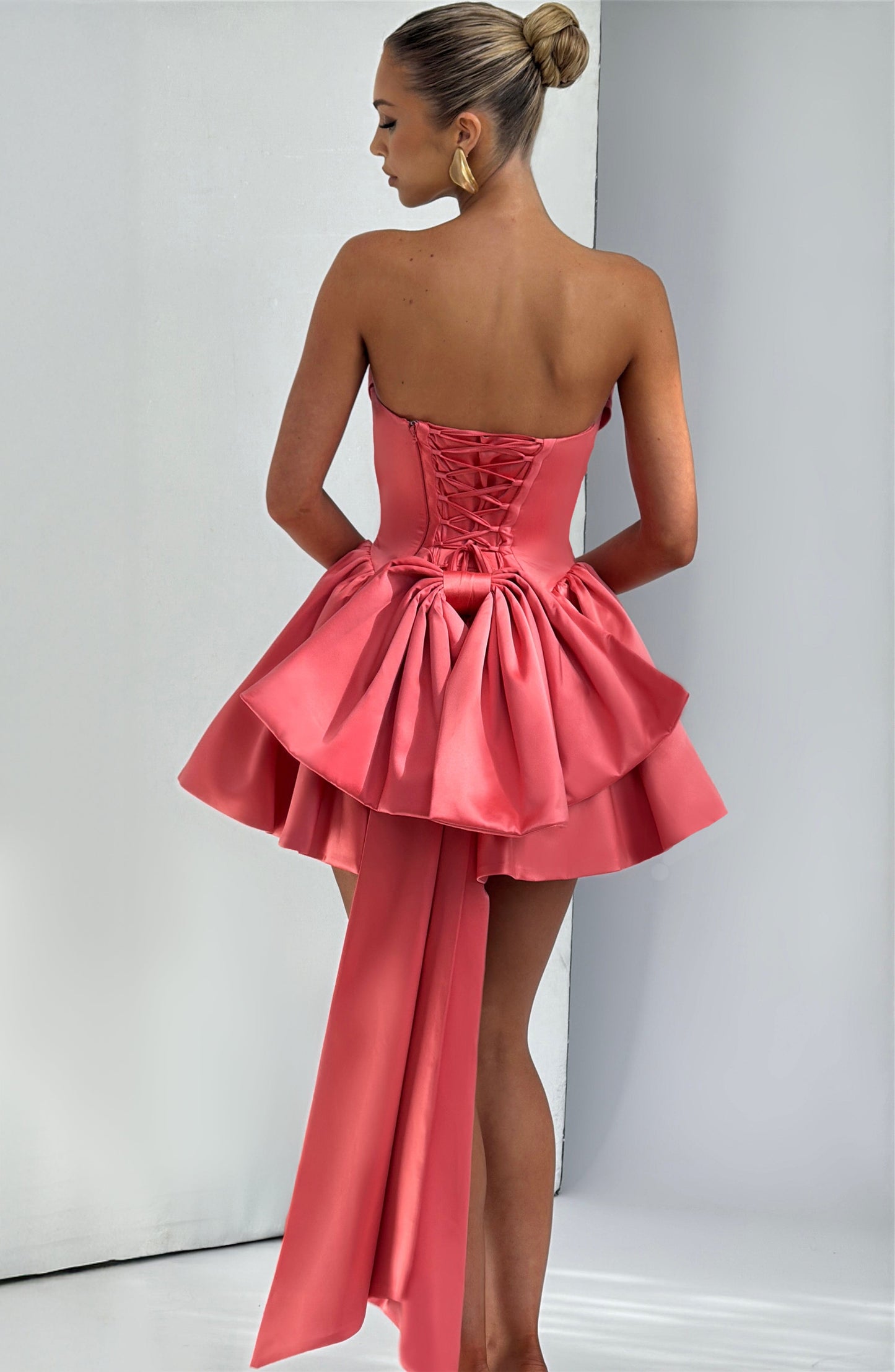 Abito Mini Rosa Corallo
