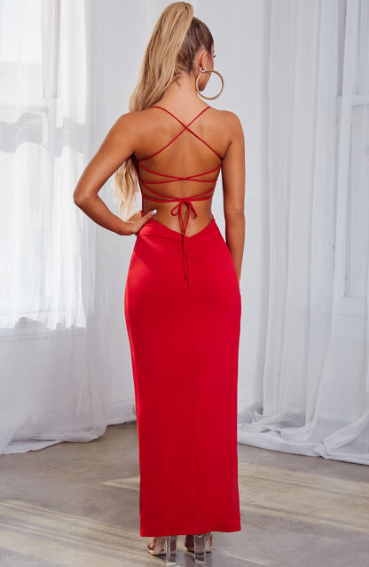 Abito Maxi Rosso Victoria