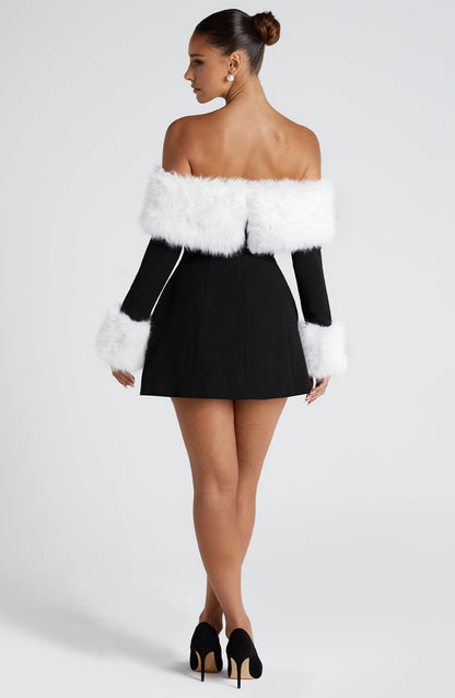 Vestito Villanelle Mini Nero/Bianco