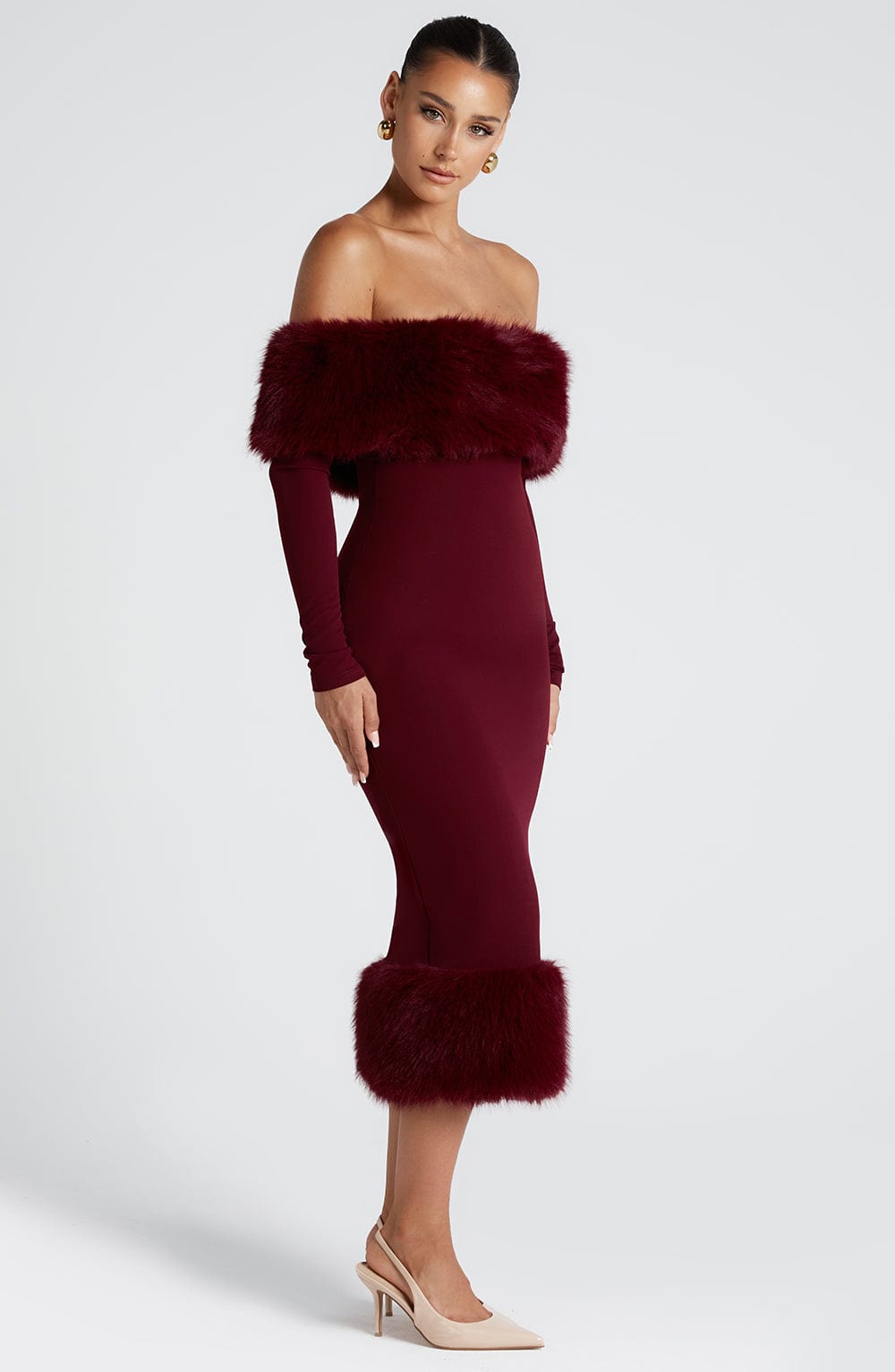 Vestito Midi Vittoria - Vino
