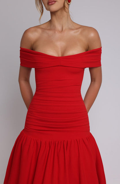 Abito Midaxi Rosso