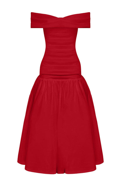 Abito Midaxi Rosso