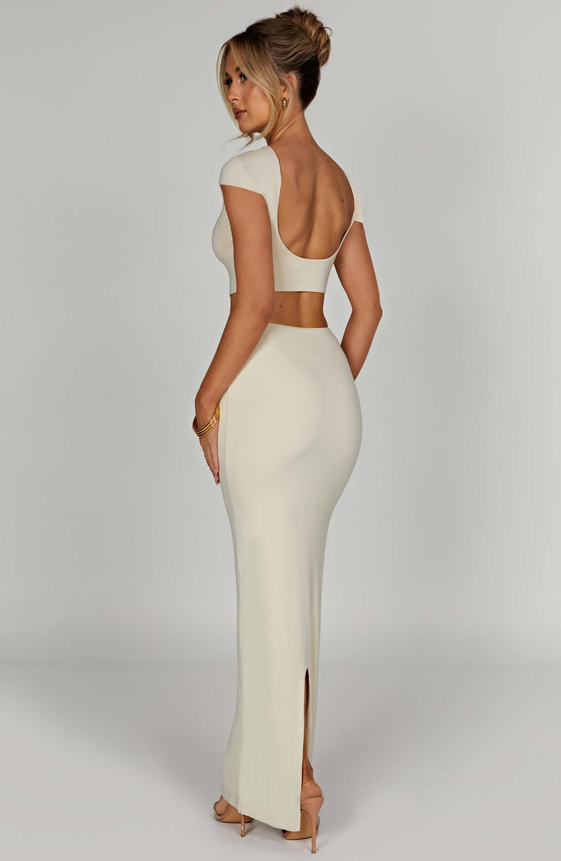 Gonna Maxi Crema Yazmin