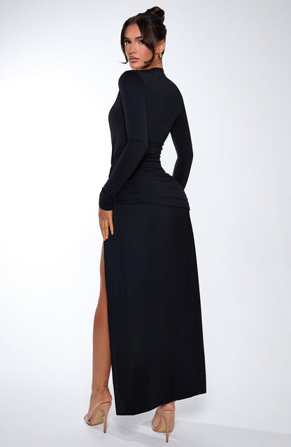 Abito da Sera Ysabella Maxi Nero