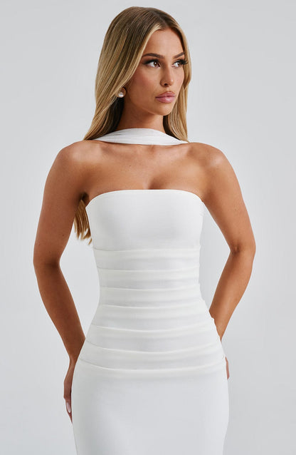 Abito Maxi Yulia Avorio