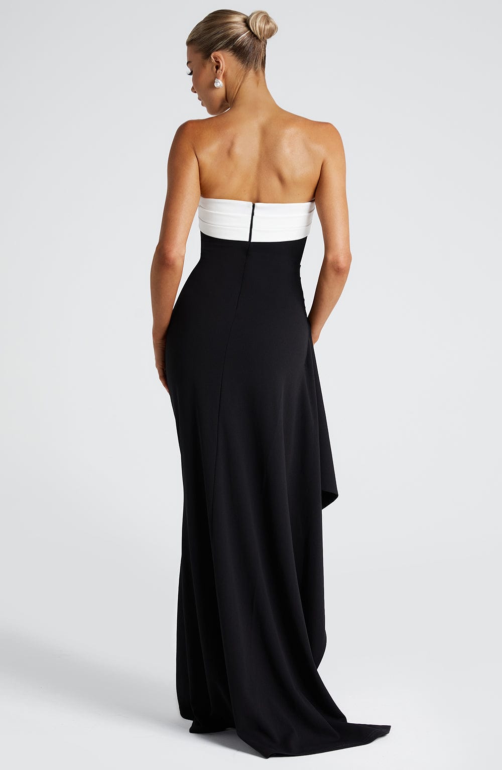 Abito Maxi Nero Bianco