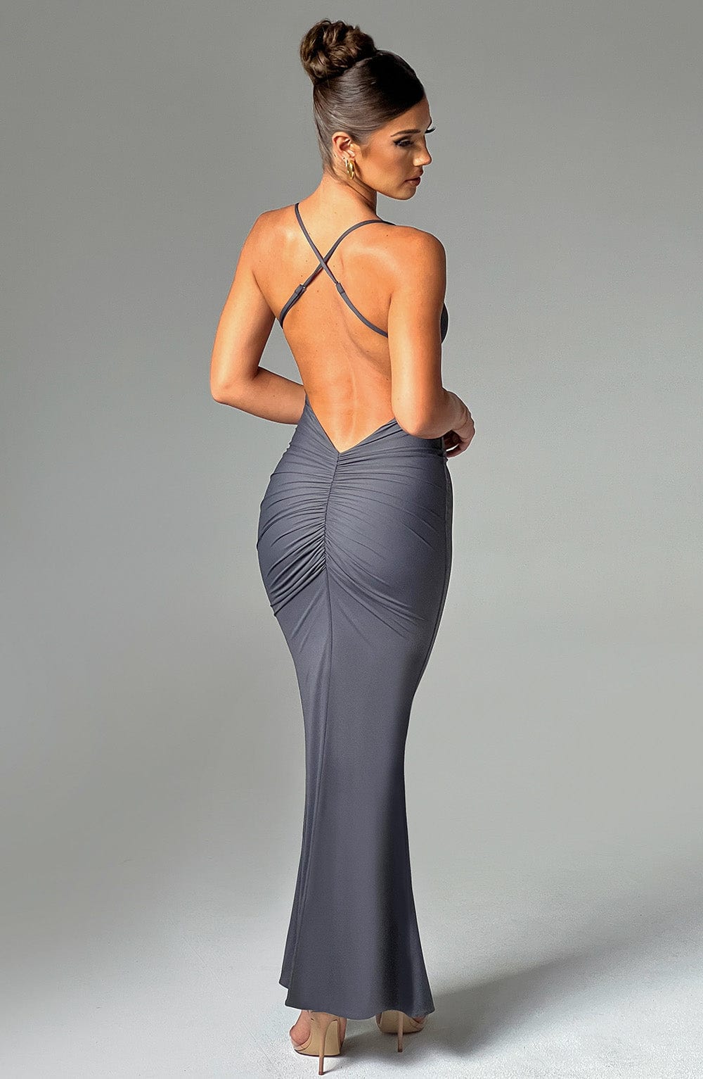 Vestito Maxi Zelda Carbone