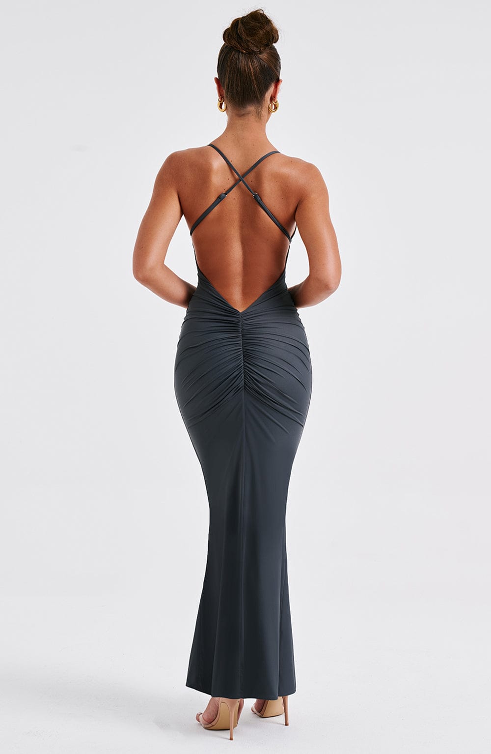 Vestito Maxi Zelda Carbone
